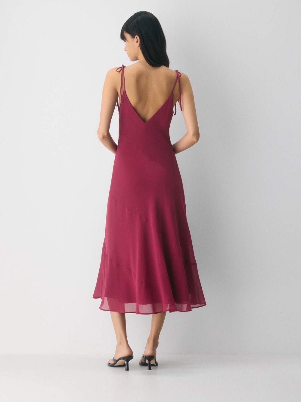 NWT - Wilfred Priscilla Maxi Dress in Juicy Rose, Medium - Picture 3 of 10